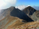 Stigen upp och ner för Banikov 2178m, en av Västra Tatras finaste toppar.