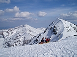 Planning extreme skiing down Chopok 2024m (Nizke Tatry)